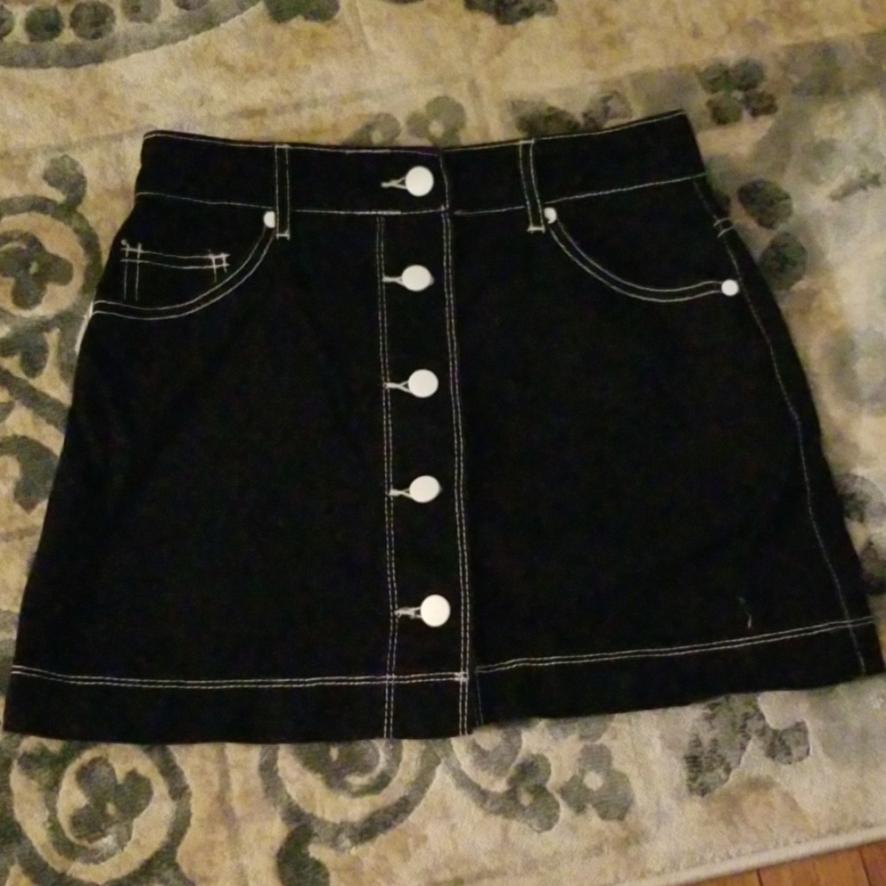 Worn once black mini skirt